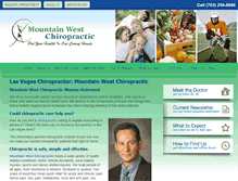 Tablet Screenshot of mountainwestchiropractic.com